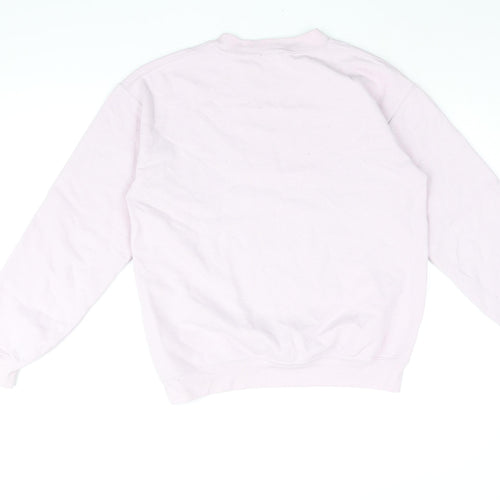 Supersuperficial Womens Pink Cotton Pullover Sweatshirt Size S Pullover - House Print
