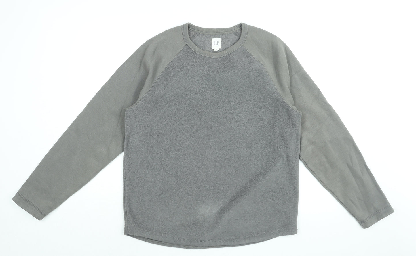 Gap Mens Grey Cotton T-Shirt Size M Round Neck