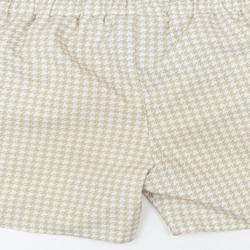 The Presidents Club Mens Beige Check Nylon Sweat Shorts Size M Regular Drawstring - Swim shorts, Elasticated waist