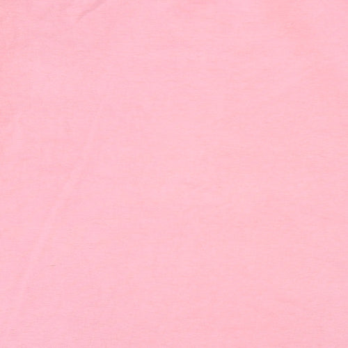 Airborne Womens Pink 100% Cotton Basic T-Shirt One Size Round Neck - The Big Five
