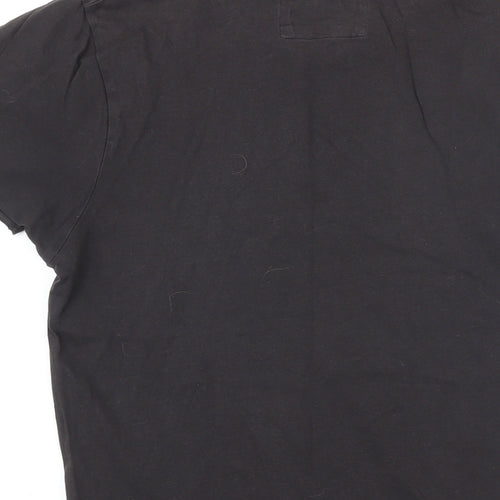 Marshall Womens Black 100% Cotton Basic T-Shirt Size XS Round Neck