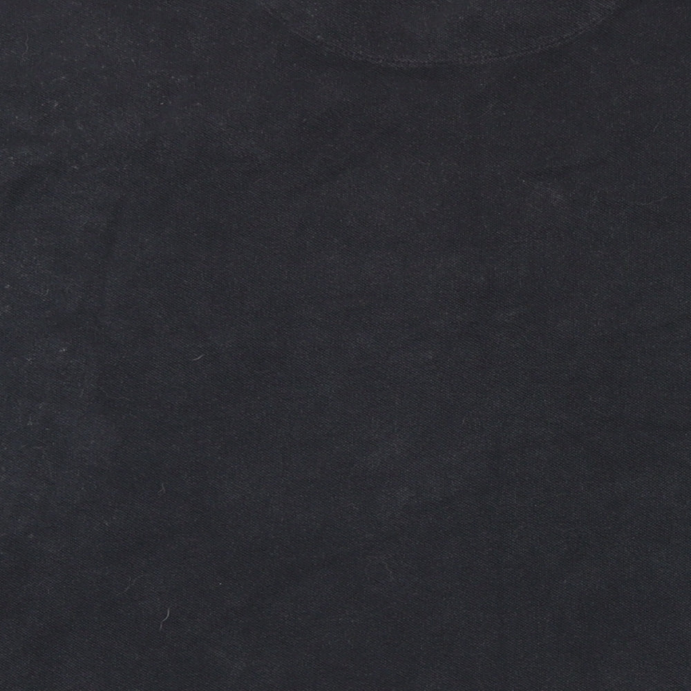 Gunniess Mens Black 100% Cotton Polo Size 4XL Collared Button