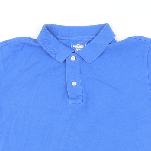 Gap Mens Blue 100% Cotton Polo Size XS Collared Button