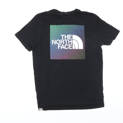 The North Face Mens Black Cotton T-Shirt Size S Round Neck