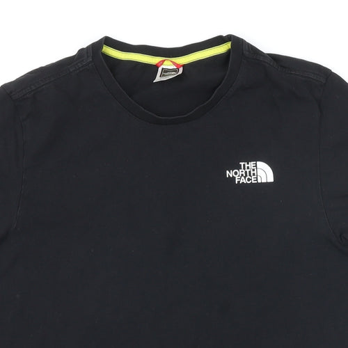 The North Face Mens Black Cotton T-Shirt Size S Round Neck