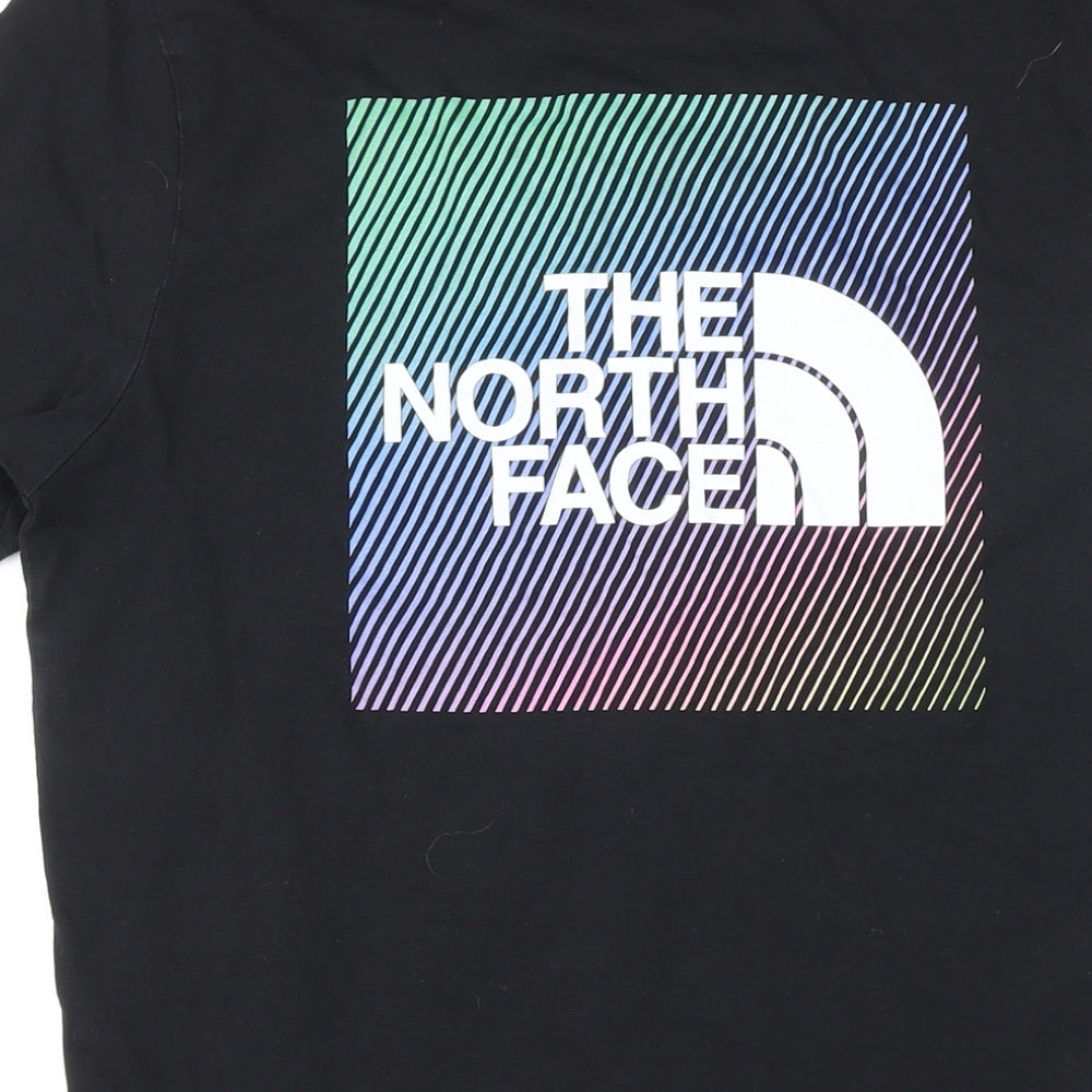 The North Face Mens Black Cotton T-Shirt Size S Round Neck