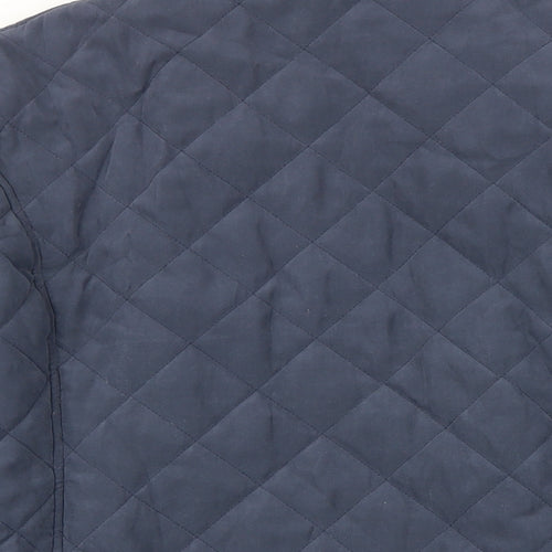 Damart Womens Blue Jacket Coat Size 14 Snap