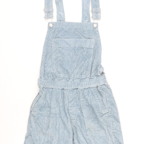 ASOS Womens Blue 100% Cotton Dungaree One-Piece Size XS - Shorts