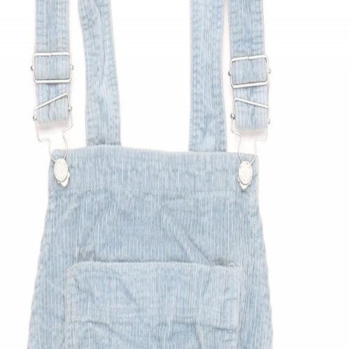 ASOS Womens Blue 100% Cotton Dungaree One-Piece Size XS - Shorts