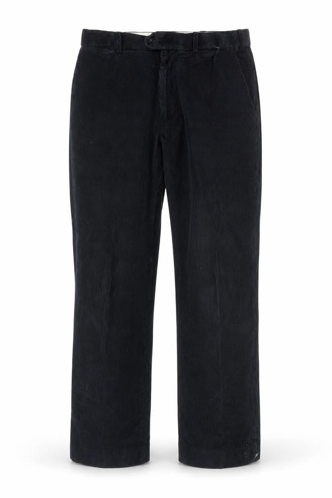 M&S Mens Black Cotton Trousers Size 32 in L29 in Regular