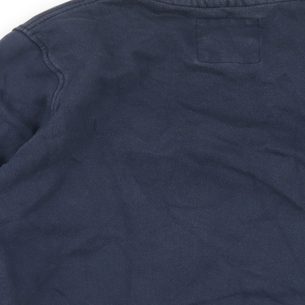 Crew Clothing Mens Blue Cotton Pullover Sweatshirt Size M