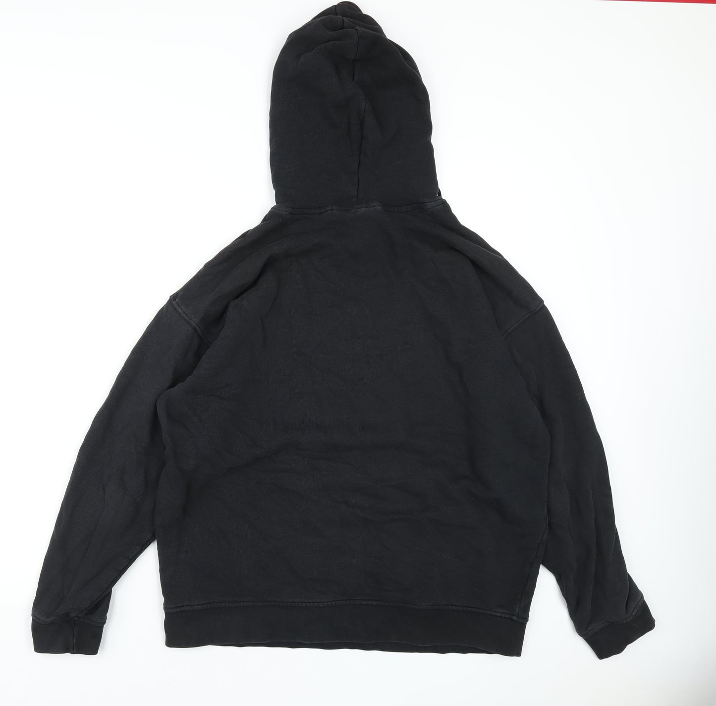 adidas Womens Black Cotton Pullover Hoodie Size 18 Pullover