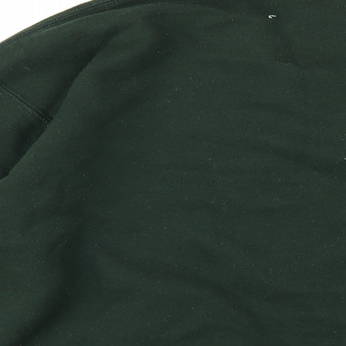 Bobbins Broider Womens Green Cotton Pullover Sweatshirt Size L Pullover