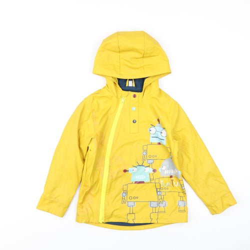 tuc tuc Boys Yellow Rain Coat Coat Size 5 Years Zip