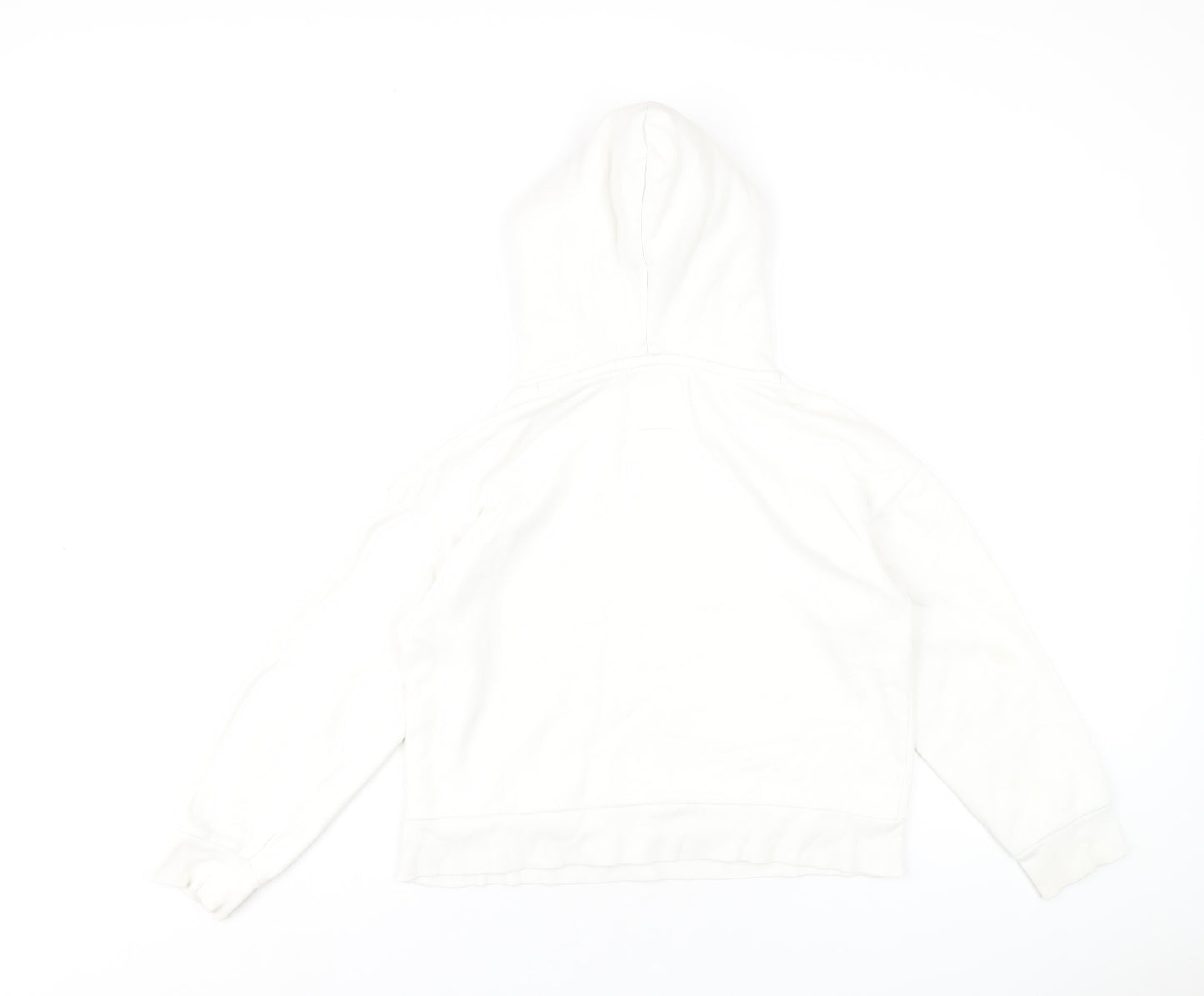 Gap Girls White Cotton Pullover Hoodie Size 10 Years Pullover