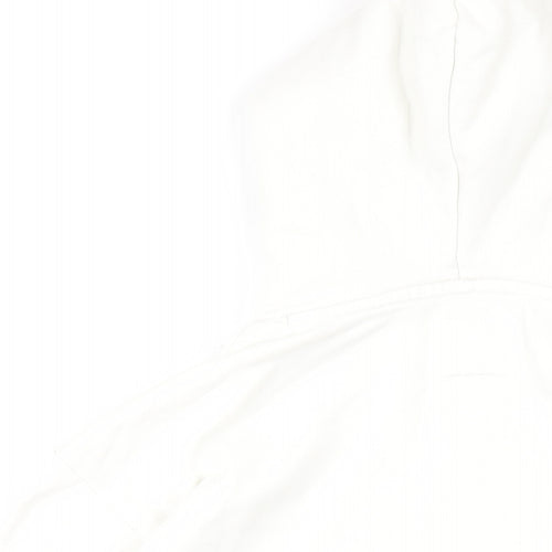 Gap Girls White Cotton Pullover Hoodie Size 10 Years Pullover