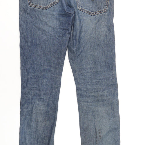 Levi's Mens Blue Cotton Straight Jeans Size 30 in L34 in Regular Zip