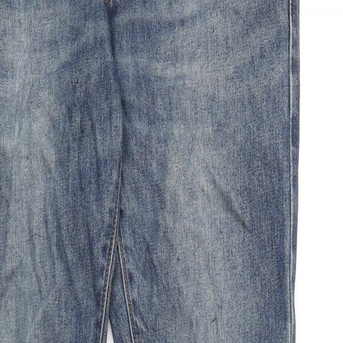 Levi's Mens Blue Cotton Straight Jeans Size 30 in L34 in Regular Zip