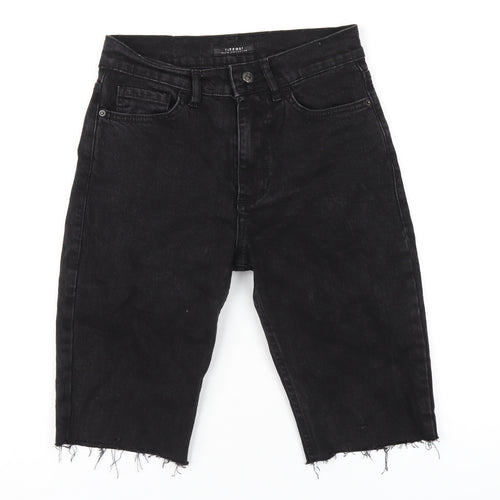 Tiffosi Mens Black Cotton Bermuda Shorts Size 28 in L12 in Regular Zip