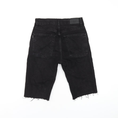 Tiffosi Mens Black Cotton Bermuda Shorts Size 28 in L12 in Regular Zip