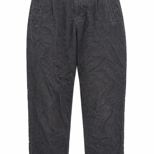 Gloria Vanderbilt Womens Grey Cotton Trousers Size 6 L30 in Regular Zip