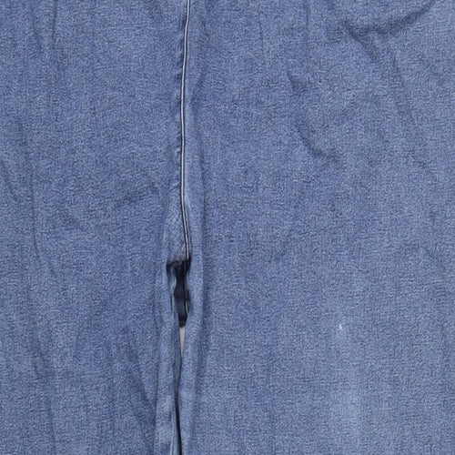 Cotton Traders Womens Blue Cotton Straight Jeans Size 24 L30 in Regular