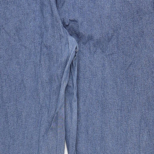 Cotton Traders Womens Blue Cotton Straight Jeans Size 24 L30 in Regular