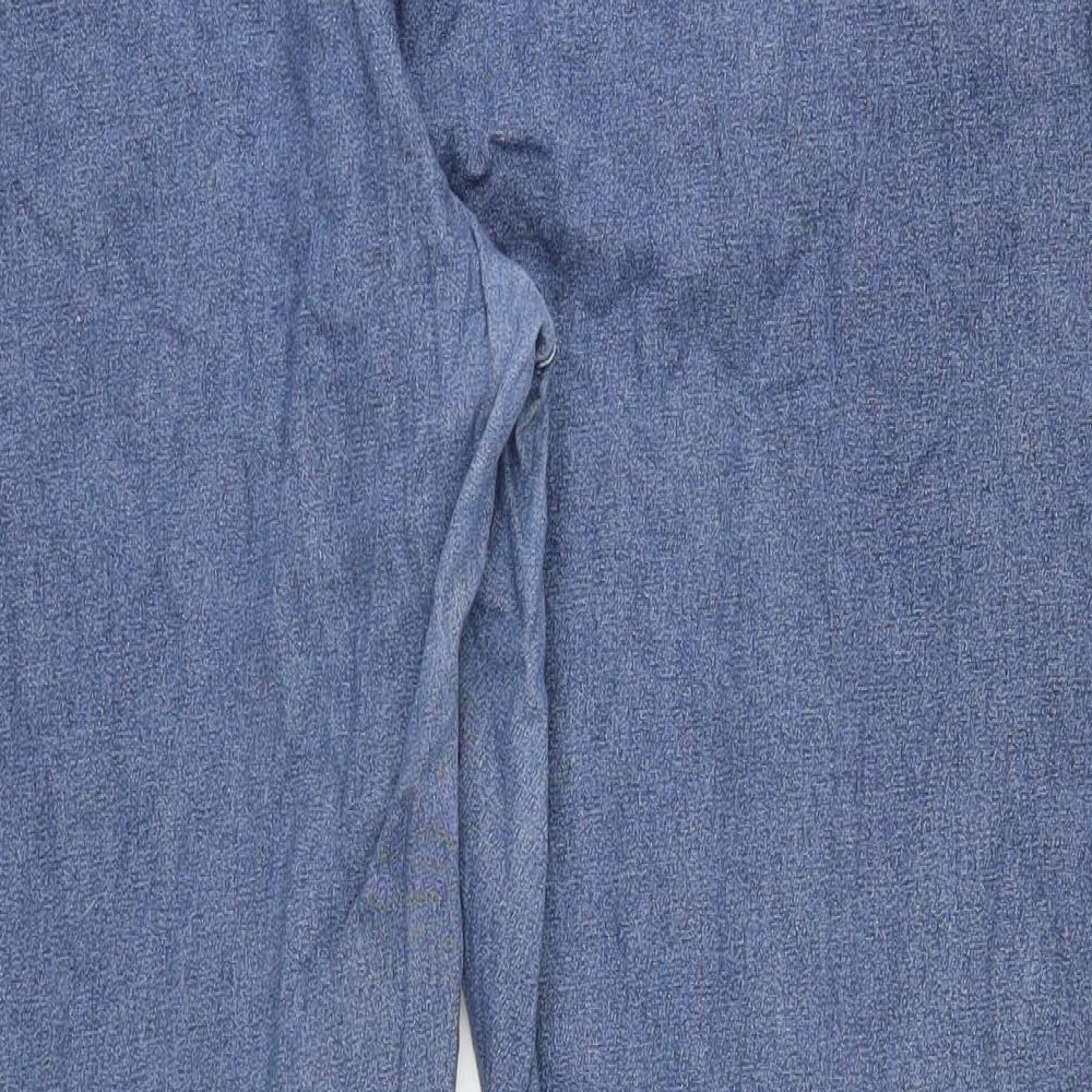 Cotton Traders Womens Blue Cotton Straight Jeans Size 24 L30 in Regular