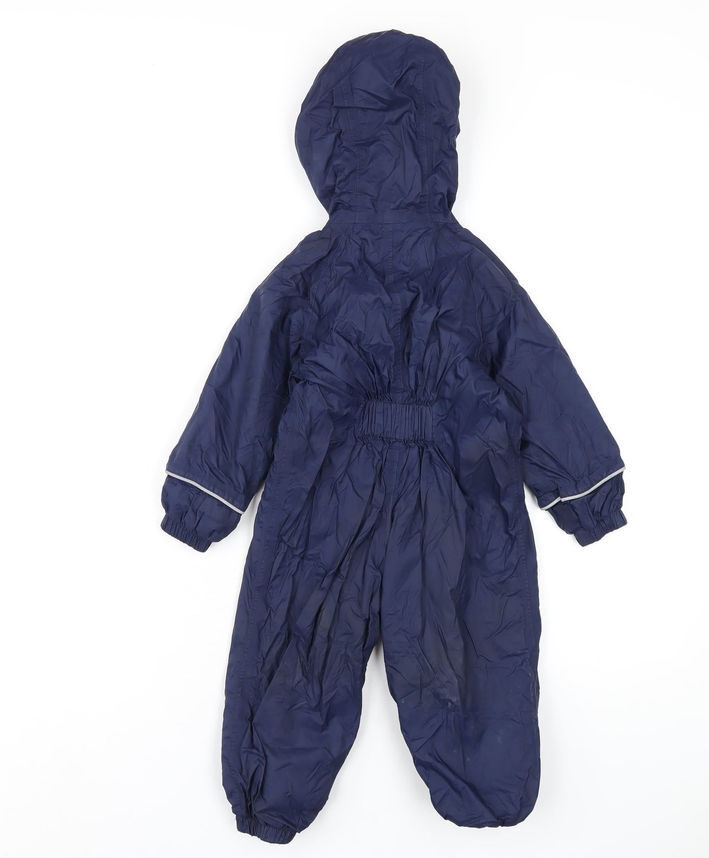 Mountain Warehouse Boys Blue Rain Coat Snowsuit Size 18-24 Months Zip