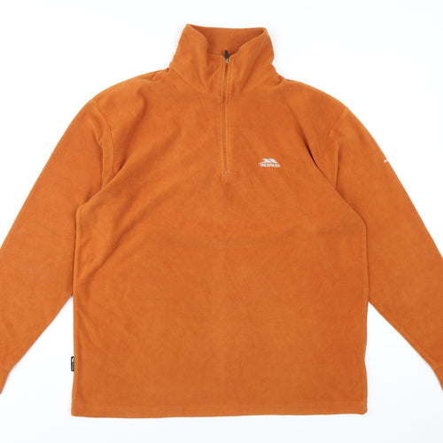 Trespass Mens Orange Polyester Pullover Sweatshirt Size M