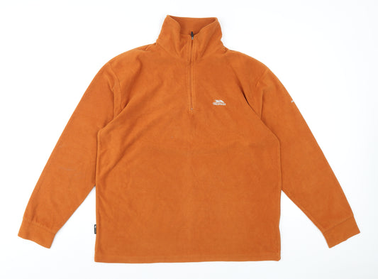 Trespass Mens Orange Polyester Pullover Sweatshirt Size M