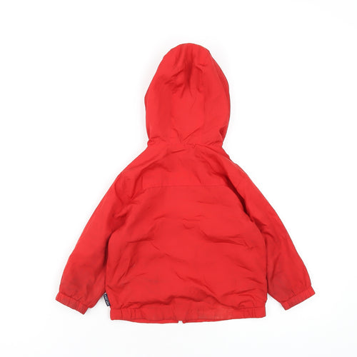 Gap Boys Red Rain Coat Coat Size 18-24 Months Zip