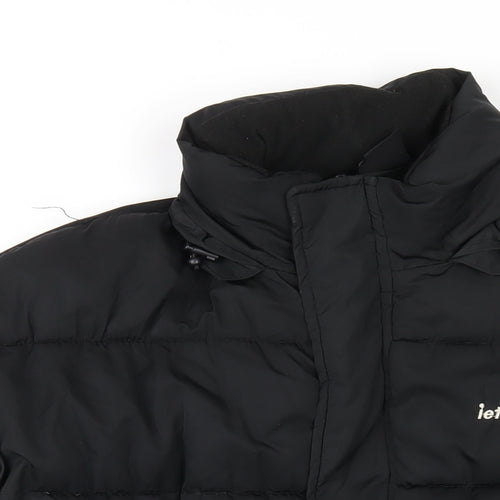 Iets Frans Womens Black Puffer Jacket Coat Size XS Zip