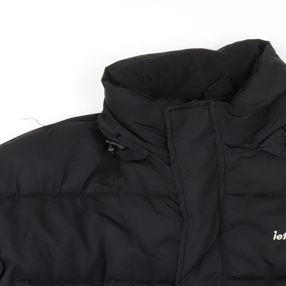 Iets Frans Womens Black Puffer Jacket Coat Size XS Zip