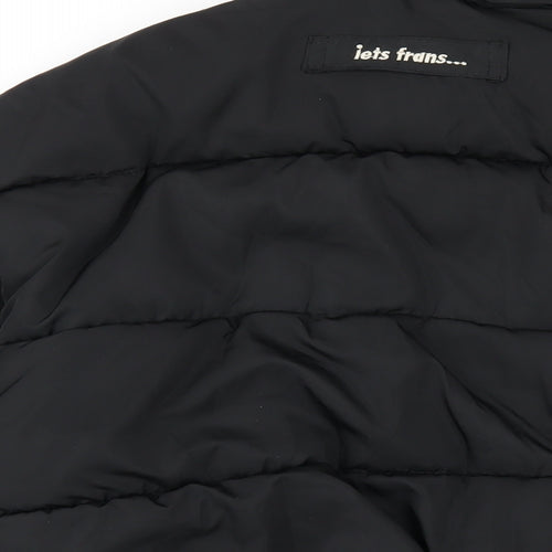 Iets Frans Womens Black Puffer Jacket Coat Size XS Zip