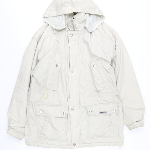 Campri Womens Beige Jacket Coat Size M Zip