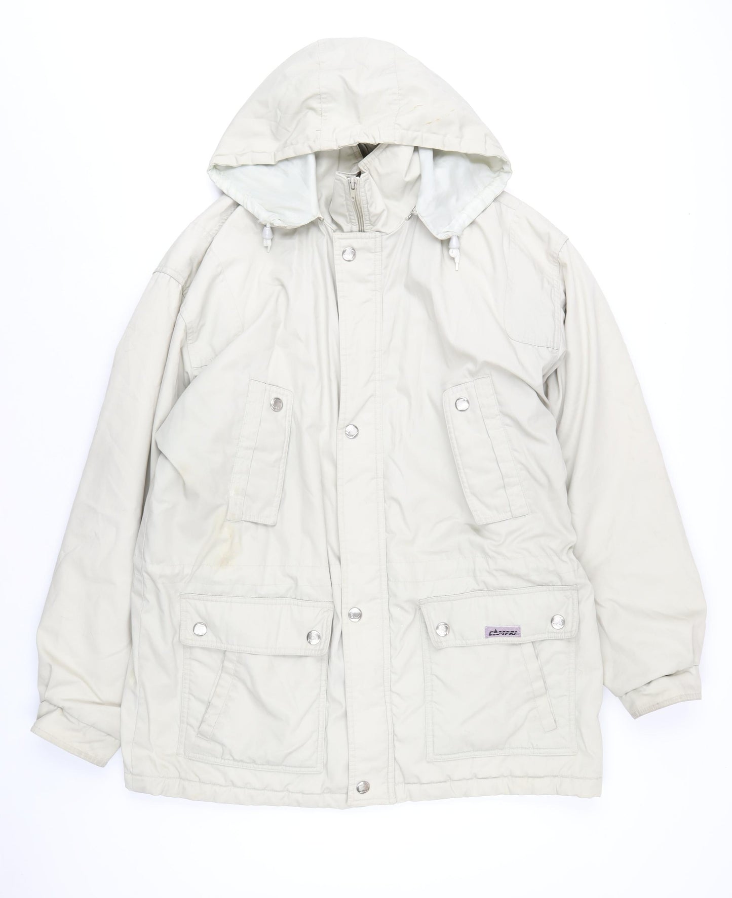 Campri Womens Beige Jacket Coat Size M Zip