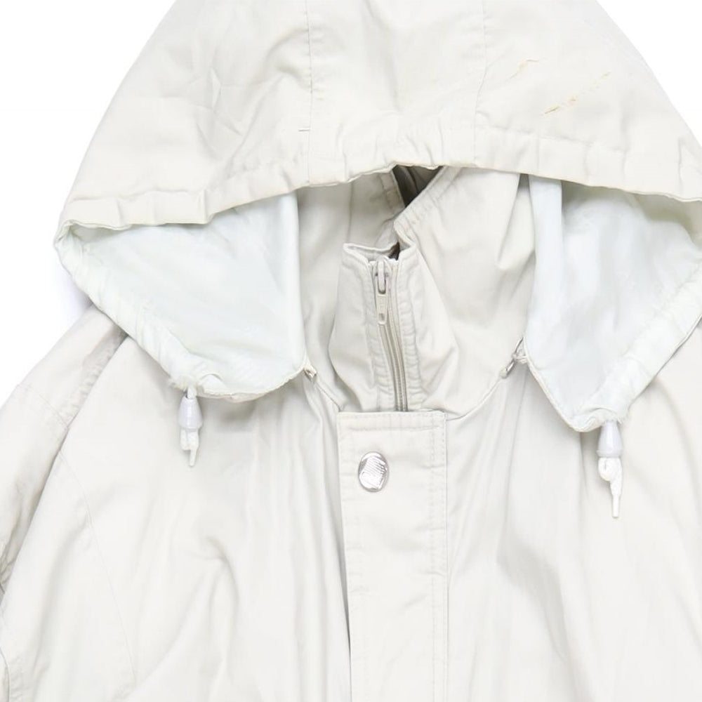 Campri Womens Beige Jacket Coat Size M Zip