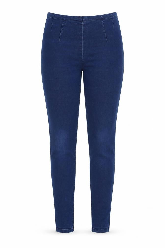 Phase Eight Womens Blue Cotton Jegging Jeans Size 34 in L30 in Regular Zip