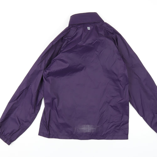 Mountain Warehouse Girls Purple Rain Coat Coat Size 11-12 Years Zip