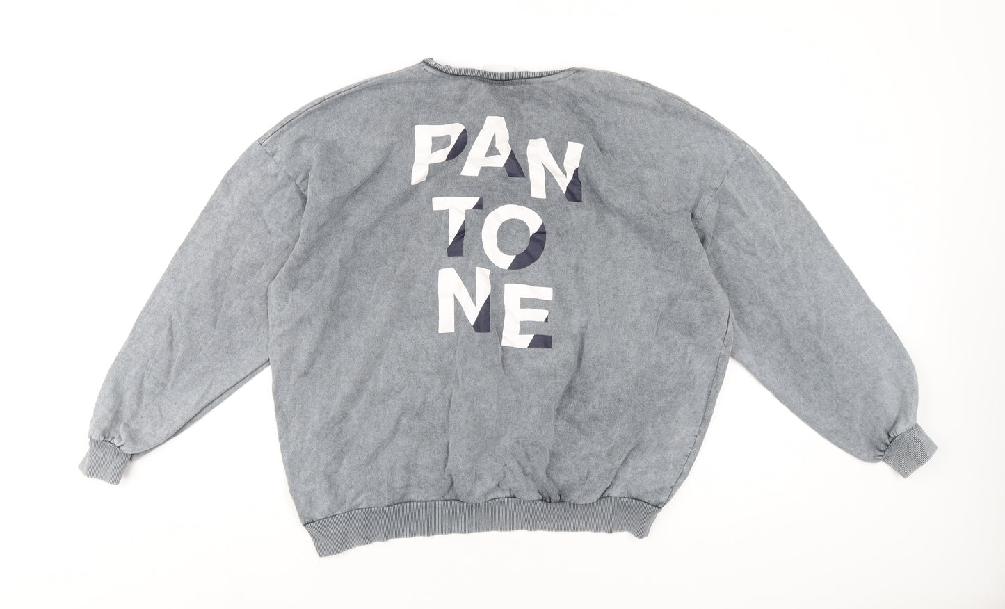 Pantone Womens Grey Cotton Pullover Sweatshirt Size 10 Pullover