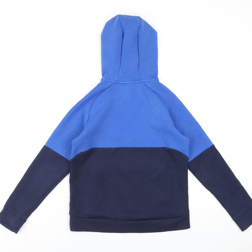 DECATHLON Boys Blue Polyester Pullover Hoodie Size 12-13 Years Pullover