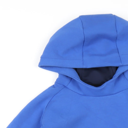 DECATHLON Boys Blue Polyester Pullover Hoodie Size 12-13 Years Pullover