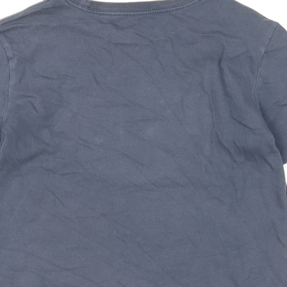 Gap Boys Grey Cotton Basic T-Shirt Size 8-9 Years Round Neck Pullover - Reversible Sequins