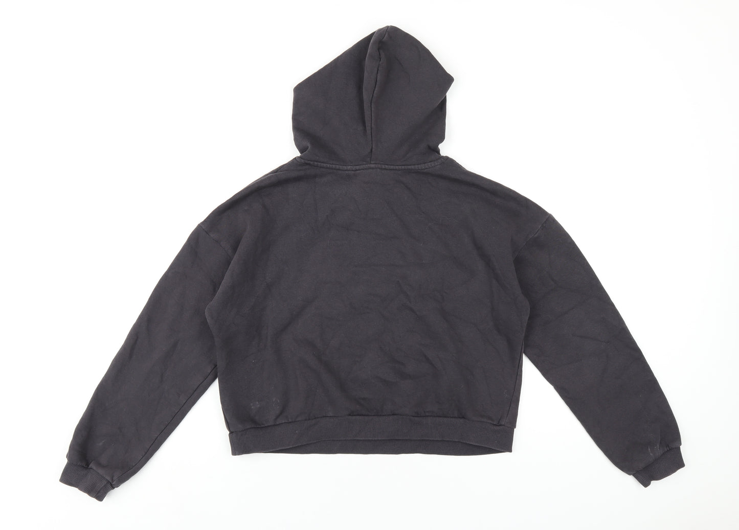 H&M Girls Grey Cotton Pullover Hoodie Size 14 Years Pullover - Garfield
