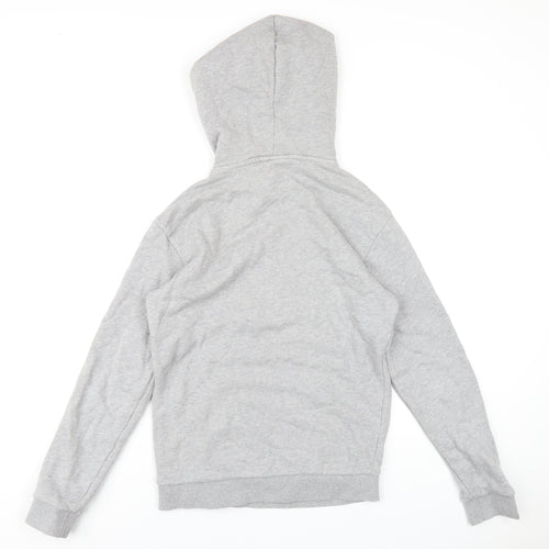 adidas Womens Grey Cotton Pullover Hoodie Size XS Pullover