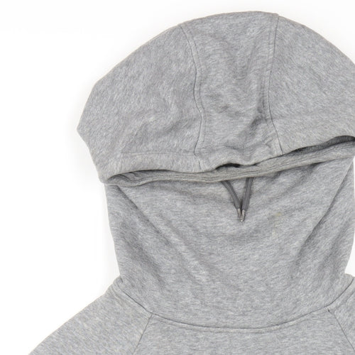 Nike Mens Grey Cotton Pullover Hoodie Size L