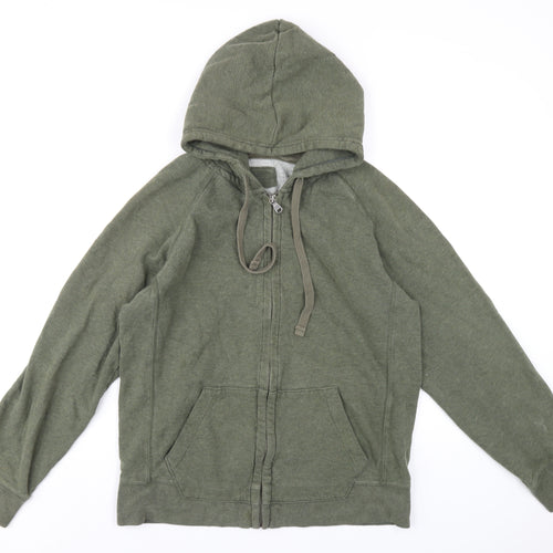 Gap Mens Green Cotton Full Zip Hoodie Size M