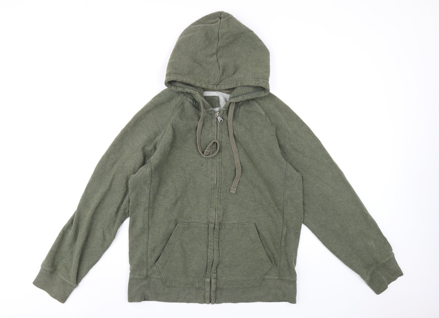 Gap Mens Green Cotton Full Zip Hoodie Size M