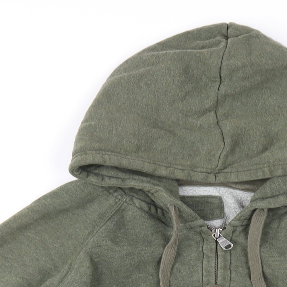 Gap Mens Green Cotton Full Zip Hoodie Size M